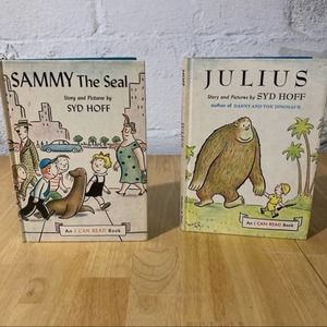 Vintage Syd Hoff Julius and Sammy The Seal Hardcover Books 1959